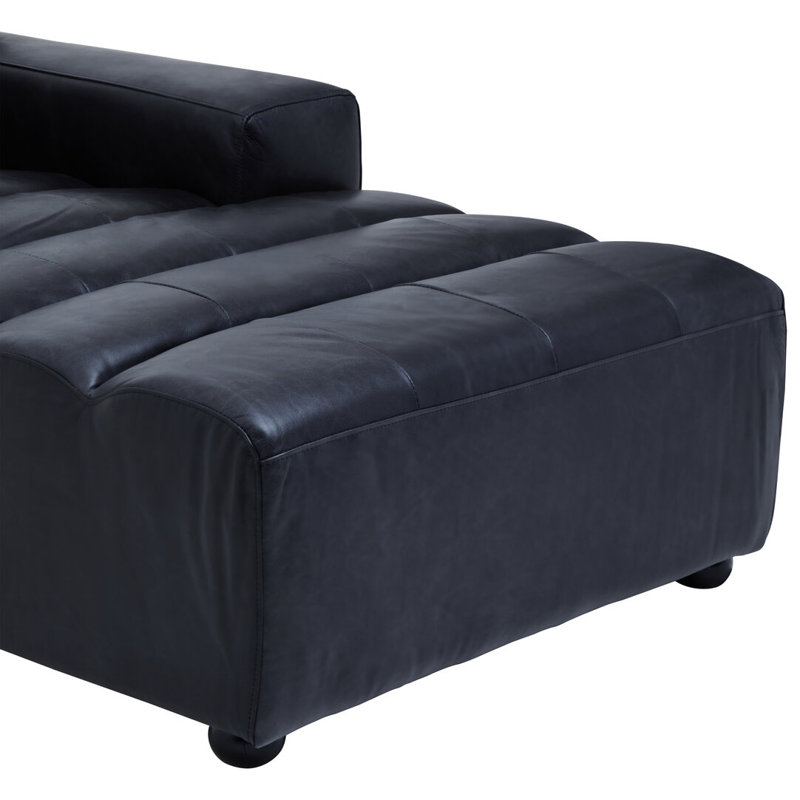 2 Seater Leather Sofa & Chaise