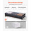 Under Bed Storage with Wheels 36 x 18.1 x 7.3 Inch Rolling Storage Bags