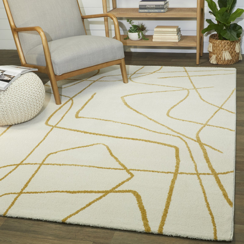Abstract Area Rug, Rectangle 200 x 290 cm