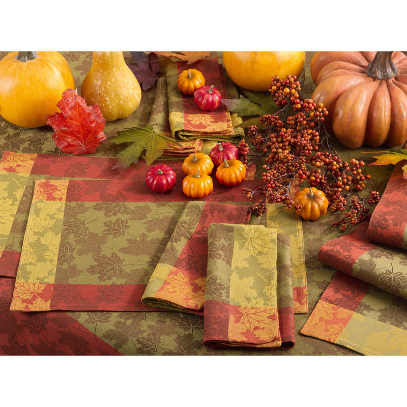 Récapitulatif de coton 19 po à feuilles d’automne jacquard Arlington