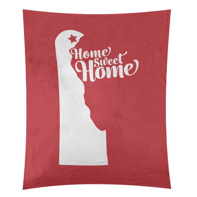 Tapisserie Home Sweet Wilmington, H 27,5 po x l 37,5 po, Rouge