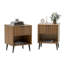 Ensemble de chambre à coucher 3 pièces avec commode à 6 tiroirs et deux tables de chevet