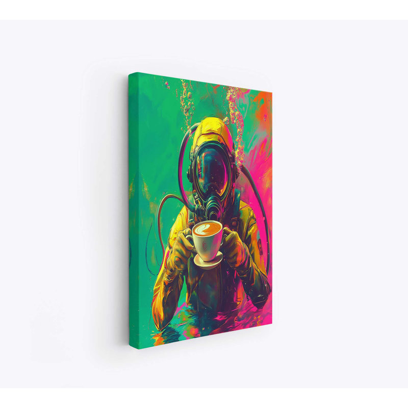 Superbe peinture décorative sur toile, 27,6 po x 39,4 po | 100% toile avec cadre 100% bois (0,8 x 1,2 po d'épaisseur) | Parfait pour le salon, la chambre à coucher ou le bureau - une œuvre d'art accrocheuse pour tout espace