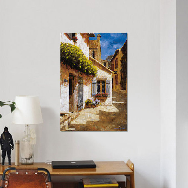 « welcome to my house », reproduction sur toile, H 12 po x l 8 po x P 0,75 po, Toile tendue, Pas de tapis