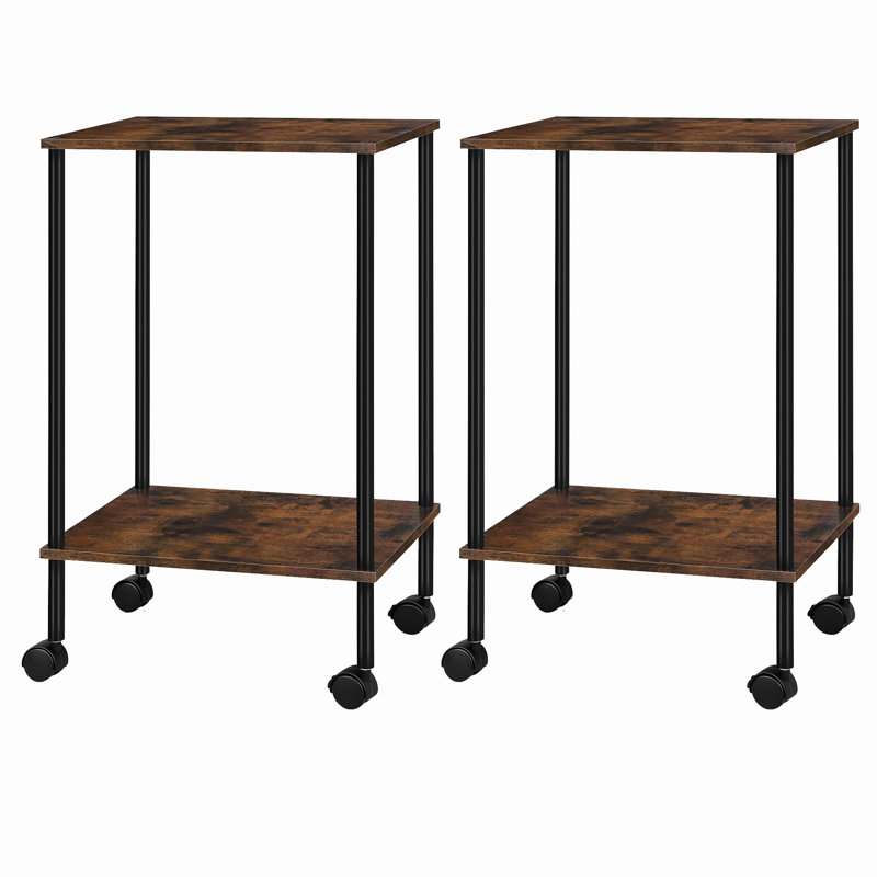 Ellyna End Table Set, Brun