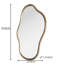 Irregular Natural Wood Wall Mirror