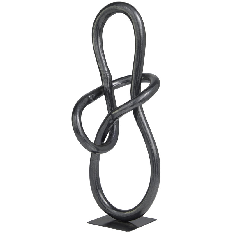 Sculpture Raul, H 15,05 po x l 6,55 po x P 5,65 po, Gris foncé