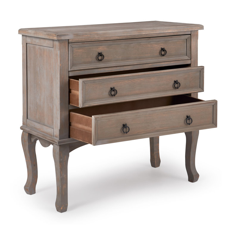 ClickDecor Thomas Antique Country Style Dresser Chest with 3-Drawers