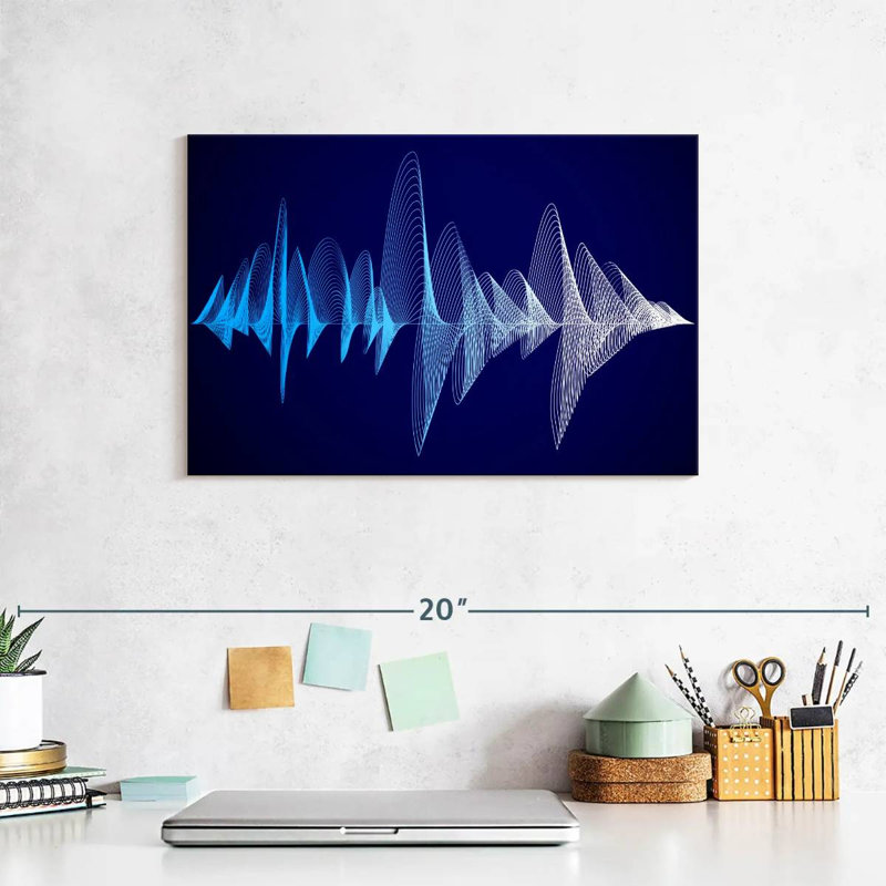 Abarca Equalizer Sound Waves, 8" H x 12" W