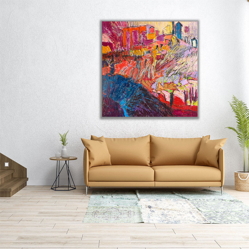 Splendid Garden III - reproduction d'art sur toile, H 12 po x l 12 po