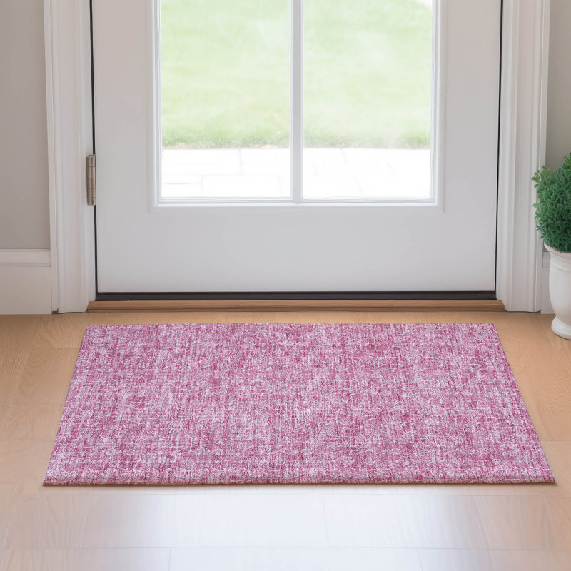 Premium Machine Washable Prisco Blush Rug, Rectangle 1'8" x 2'6"