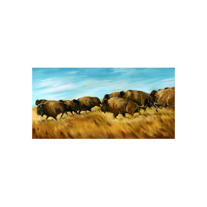 Running Wild Painting by Chelsea Art Studio, Outdoor, 24" H x 48" W x 1.5" D