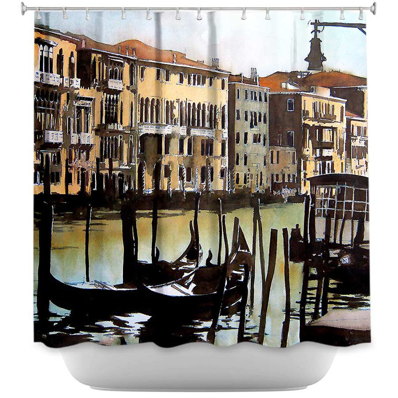 Rideau de douche simple views over venice