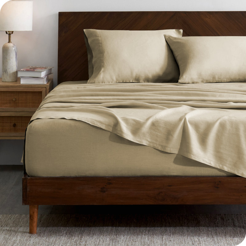 Natural Linen King Size Deep Pocket Sheet Set