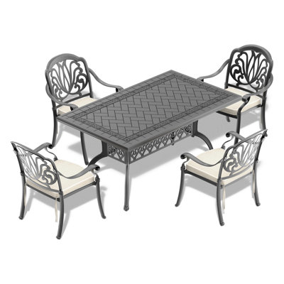 Cast Aluminum Patio Dining Table