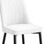 Ensemble de table et de chaises. Grande table de salle à manger rectangulaire minimaliste moderne avec plateau en verre noir imitation marbre 0,39 et pieds en métal doré, jumelée à 8 chaises en polyuréthane blanc avec pieds en métal noir.