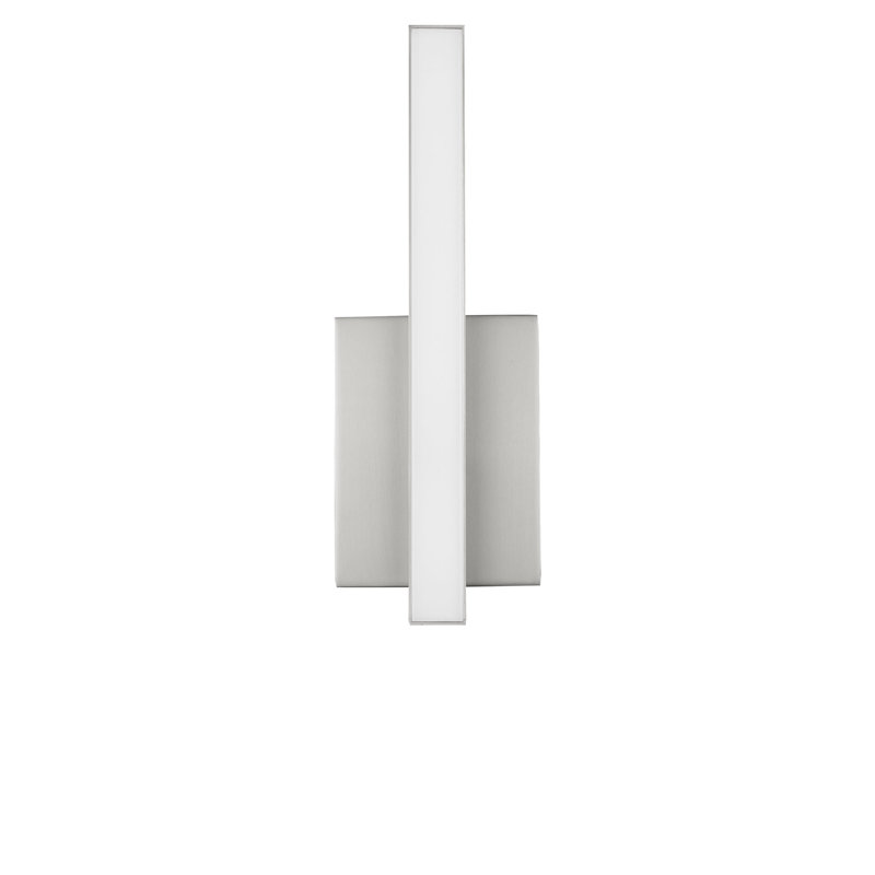 Meuble-lavabo à DEL, H 4,5 po x l 13 po x P 2,25 po, Nickel brossé