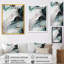 «Green and White Contemplative Abstraction II», art abstrait en marbre encadré-1330893259-1330893258