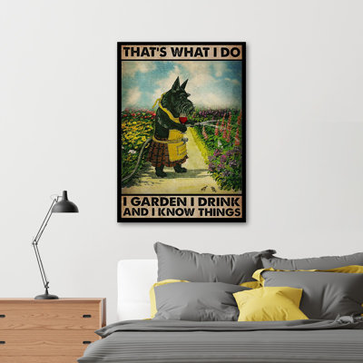 Schnauzer Dog - impression sur toile tendue