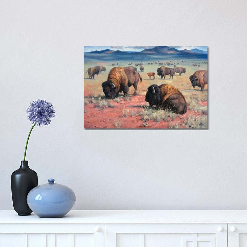 Home OntheRange by Jack Sorenson - Wrapped Canvas Painting, 30.48 cm H x 45.72 cm W