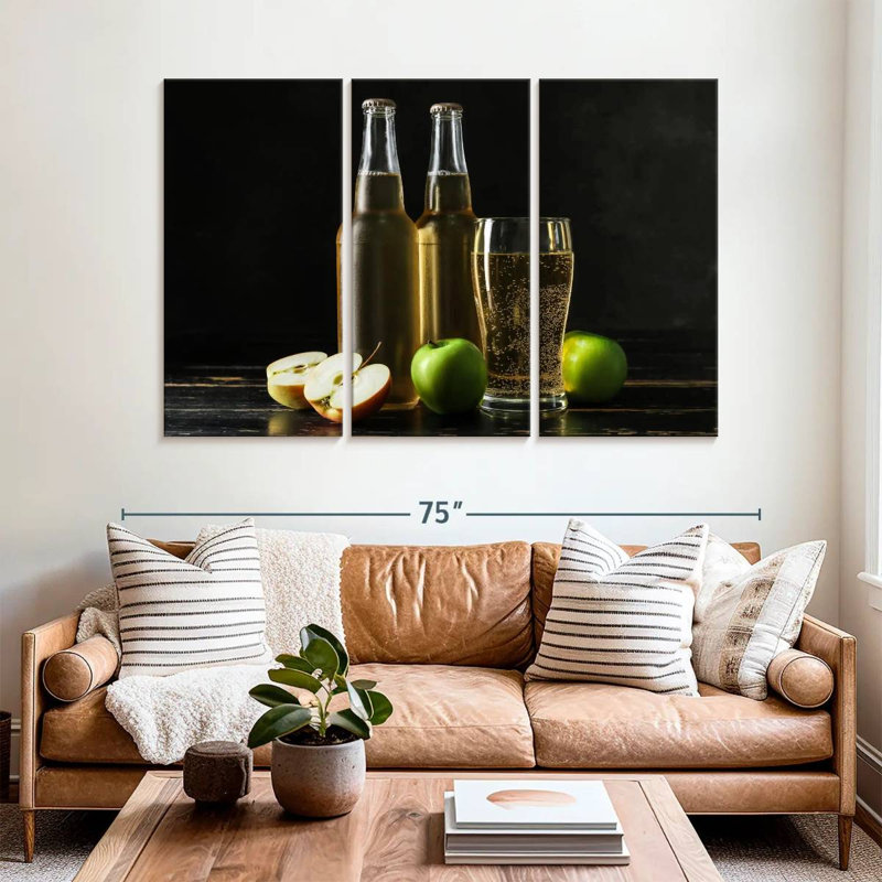 Sparkling Apple Cider, 42" H x 65" W