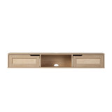 Petoskey Floating Wall Mounted TV Stand with 2-Dropdown Doors