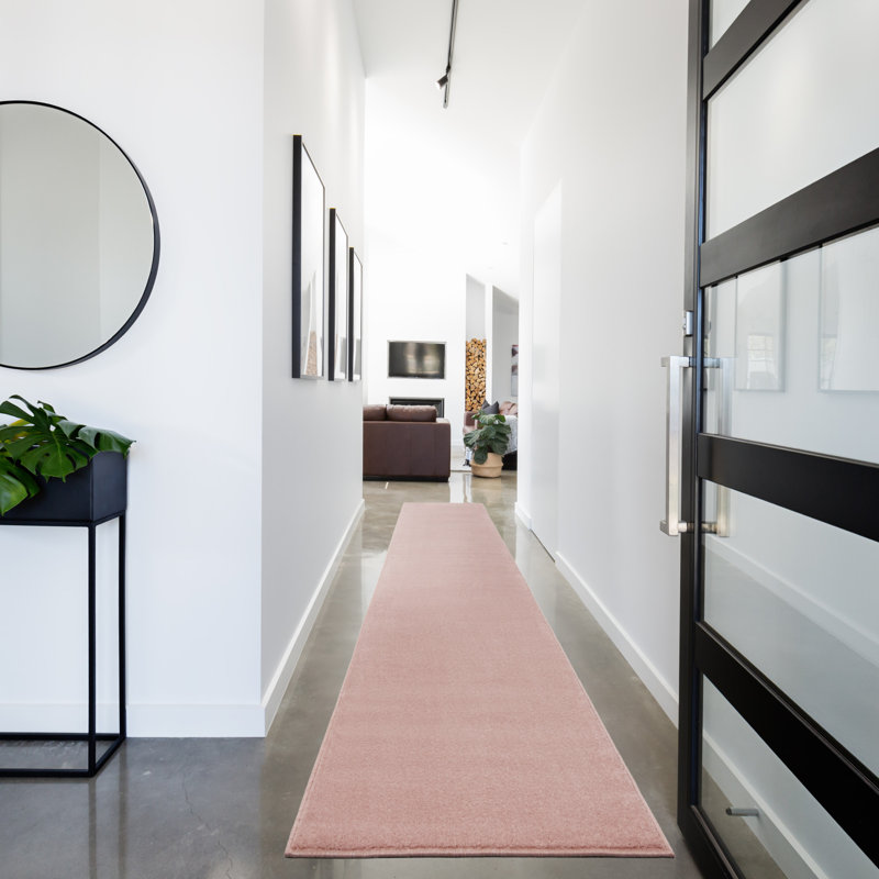 Tapis intérieur / extérieur rose Nourison Essentials, Tapis de couloir 2 pi 2 po x 20 pi