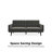 Lindford 78.50'' Velvet Convertible Sofa-1671133184