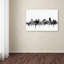 Oklahoma d’horizon de b&w tulsa, impression sur toile tendue-18234905