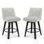 Tabouret pivotant avec structure en bois massif Malakeh-985001772-940147262-1000772009