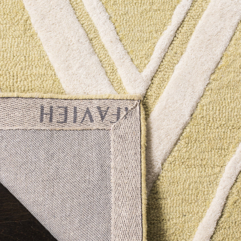 Stephen Chevron Wool Hand Woven Area Rug, Rectangle 183 x 274 cm
