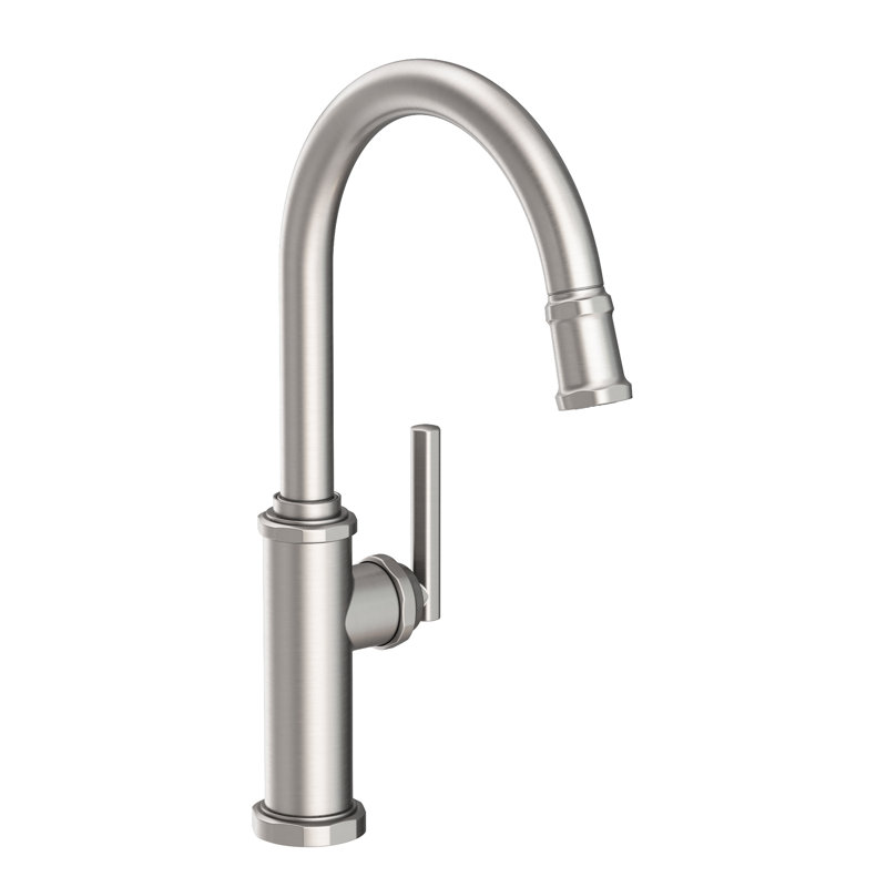 Heaney Single Handle Pull Down Kitchen Faucet, Stainless Steel (PVD)