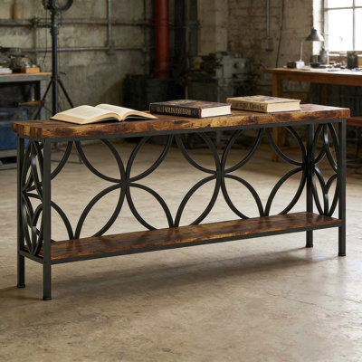 Table basse, console à 2 niveaux, canapé moderne