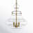 Burtt 3 - Light Single Schoolhouse Pendant in Natural Brass-1578815054