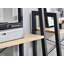 Dawnella 130cm H x 64cm W Steel Etagere Bookcase-1133780872-1133780874