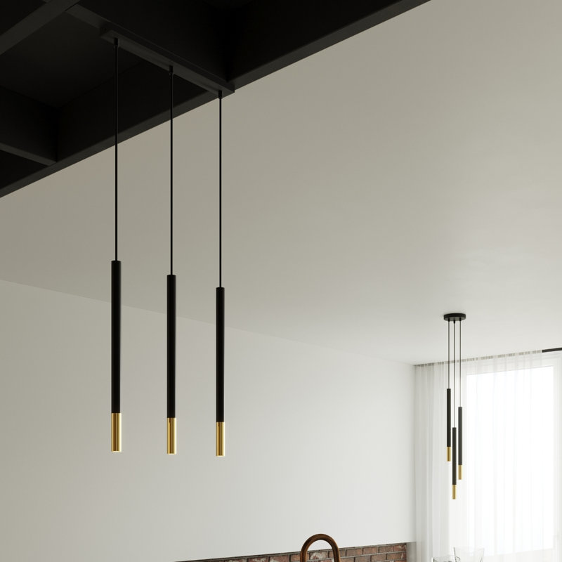Mozaica 3 - Light Cluster Pendant, Black/Gold
