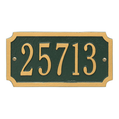 Plaque d'adresse murale sur 1 ligne