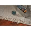Tapis à chevrons en laine tissé à la main Hogan-32450506