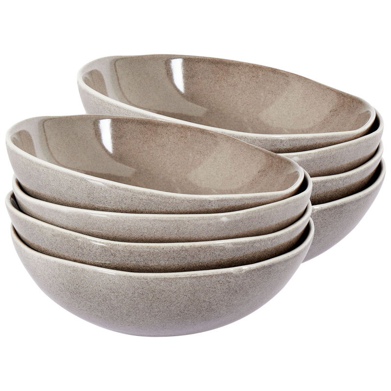 COSTMARY 700ml Handmade Stoneware Pasta Bowl