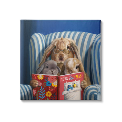 Rabbit Family, livre de lecture, oiseaux et abeilles, par Lucia Heffernan