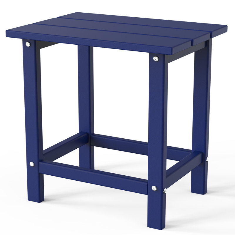 HDPE Patio Side Table, Blue