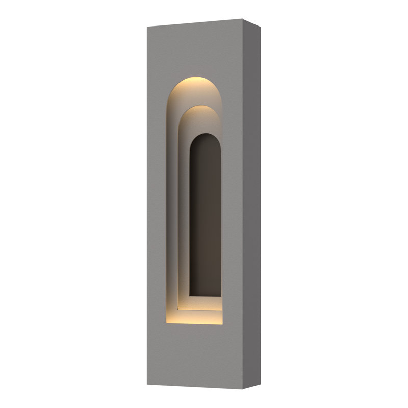 Procession Arch Outdoor Sconce, 27.5" H x 8" W x 3.9" D, Coastal Dark Smoke, Coastal Burnished Steel