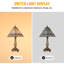 17.3"h Tiffany-style Stained Glass Table Lamp
