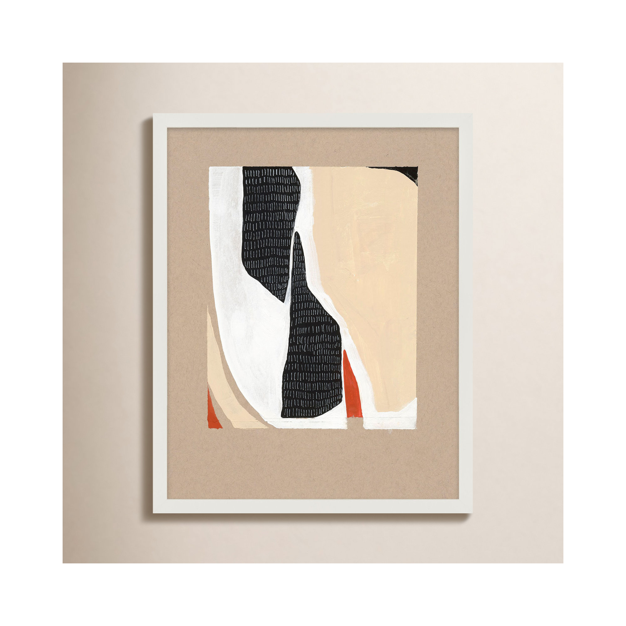Distant View 1 by Andrea Stokes, White Framed, 50" H x 40" W