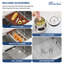 30" L Undermount Kitchen Sink Workstation 16 Guage Single Bowl Stainless Steel Sink with Accessories