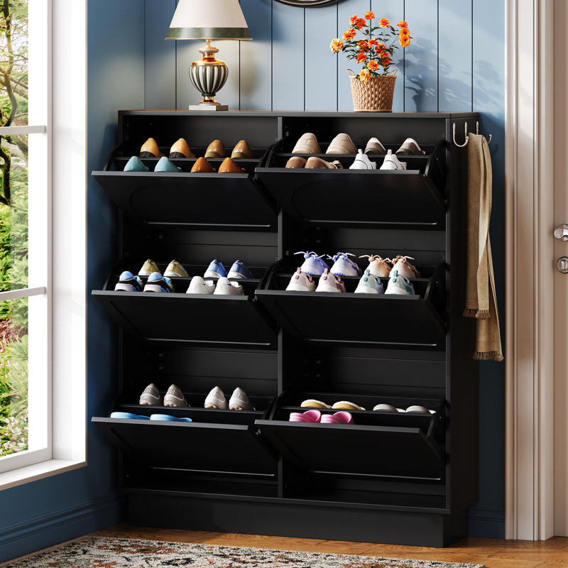 Rangement pour chaussures Hall Tree, Noir