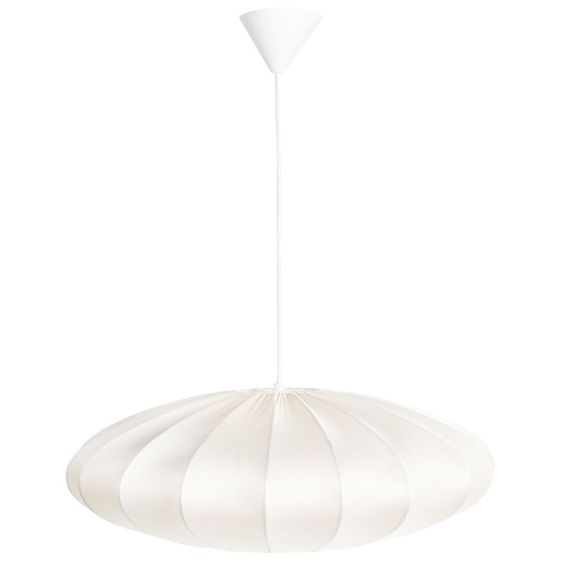 1 - Light Natural Simple Pendant, Cotton, White