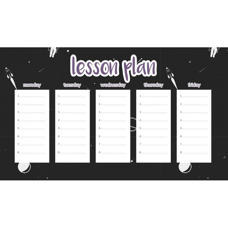 Magnetic Lesson Plan Space Journey