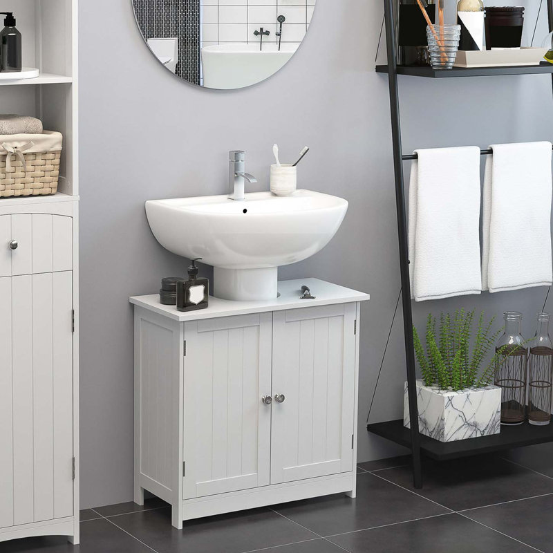 Meuble-lavabo moderne, meuble de rangement, Blanc