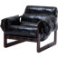 Méridienne Mid-Century moderne en cuir avec accoudoirs amovibles, finition en cire huilée rétro et structure en bois massif pour les sièges de cinéma maison